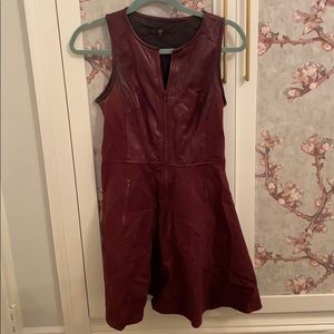 Tibi Leather Dress